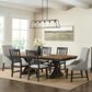 Mayberry Hill Montrose 7-Piece Rectangular Dining Set in Espresso and Brown, , large