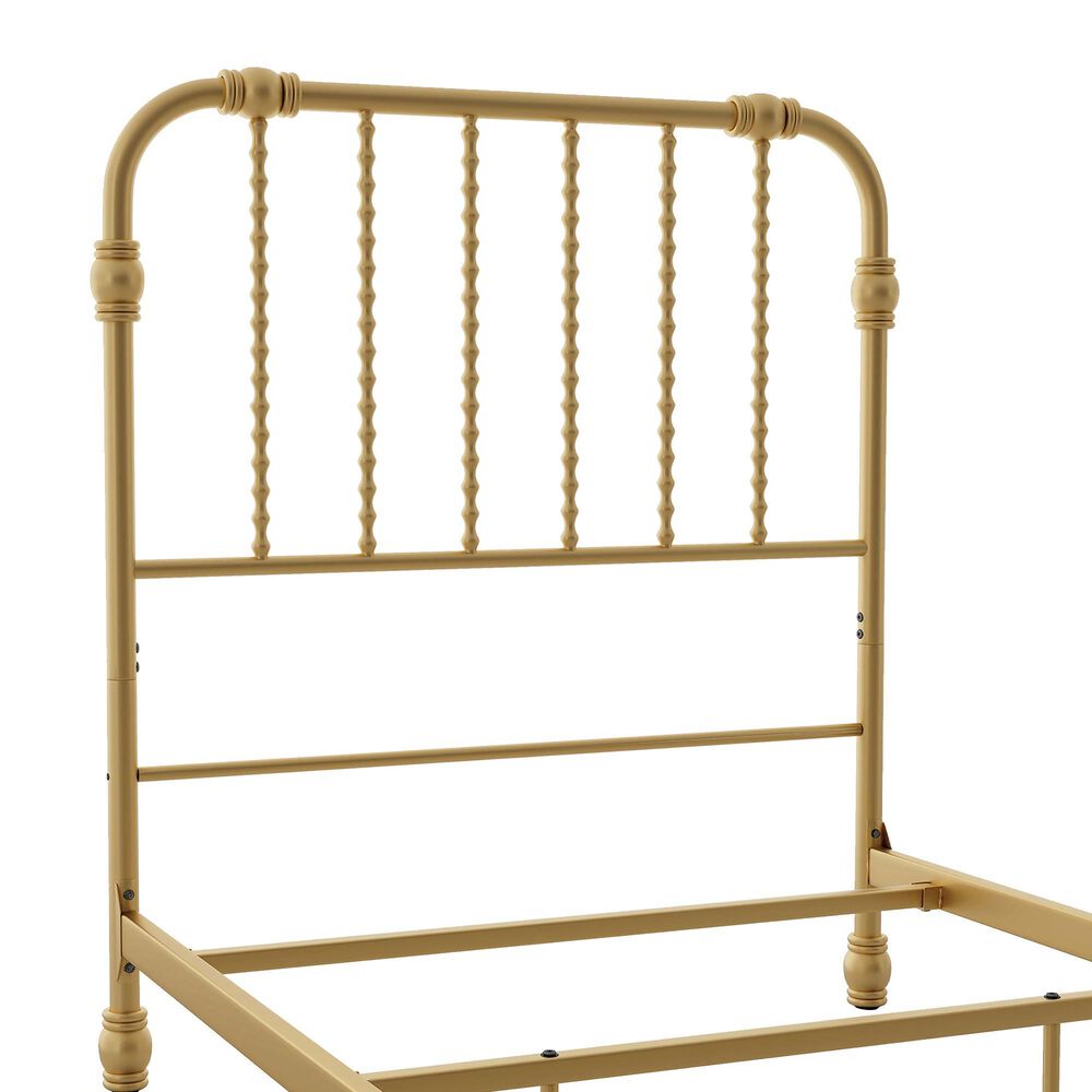 Furniture of America Wren Twin Spindle Kids Bed in Gold, , large
