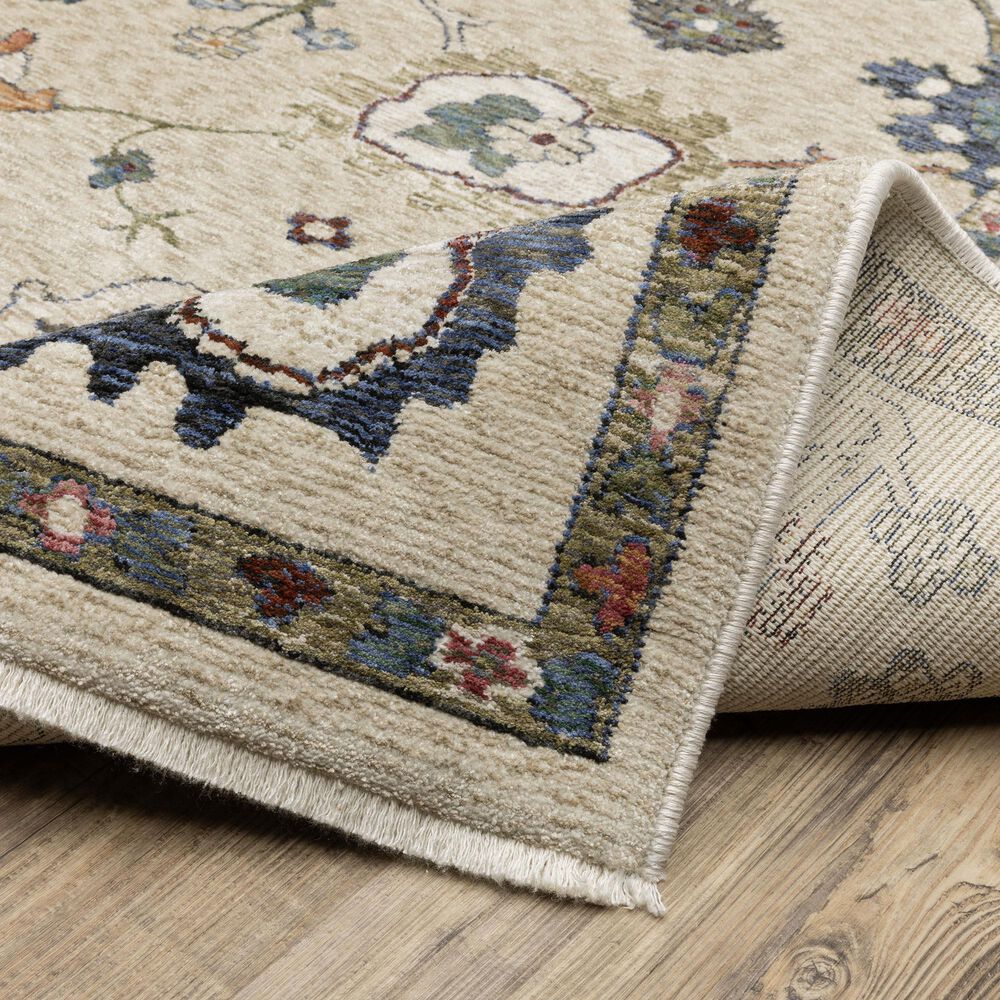 Oriental Weavers Hastings HA01W 2&#39;3&quot; x 7&#39;6&quot; Ivory Runner, , large