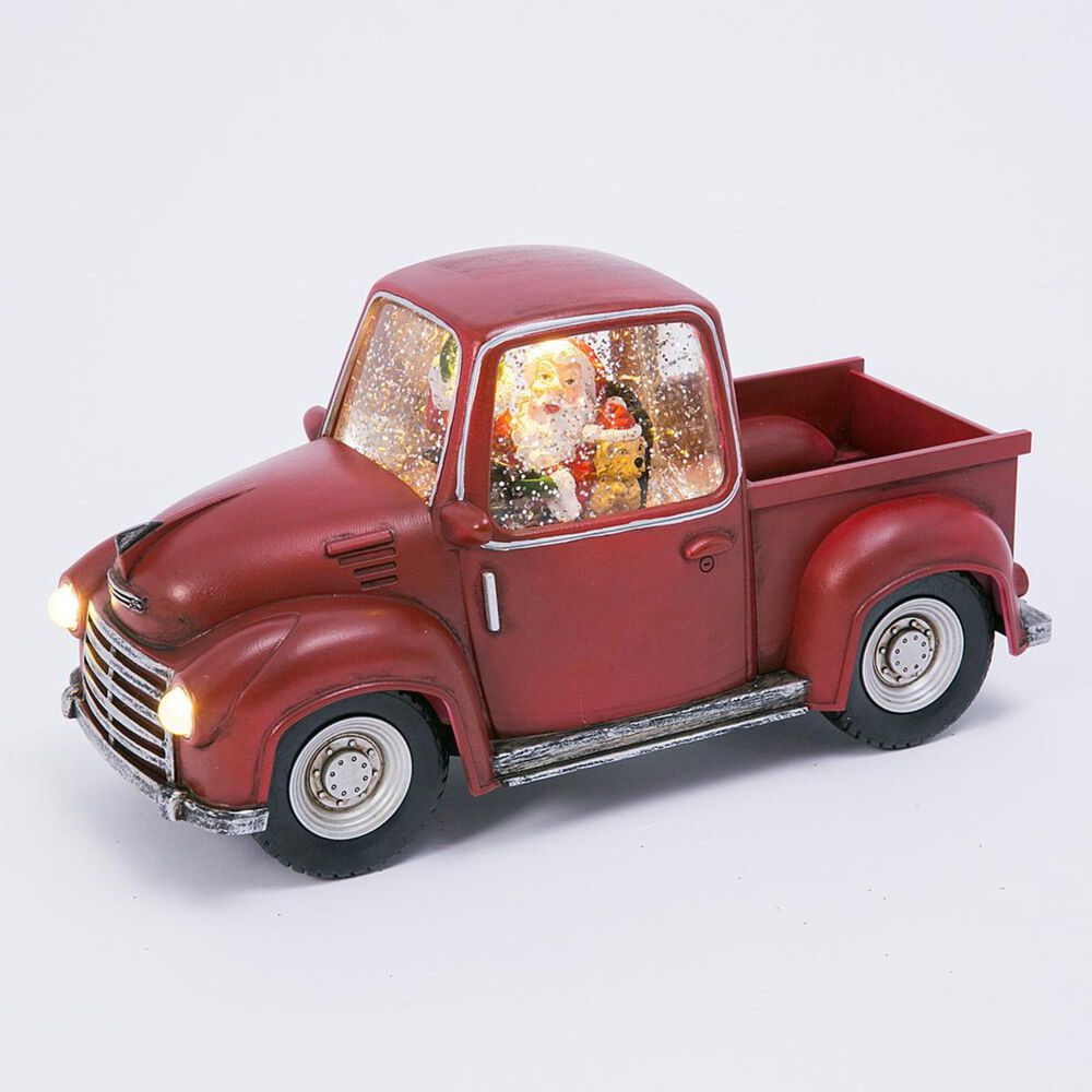 The Gerson Company GIL 8.75" Lighted Spinning Water Globe Truck, , large