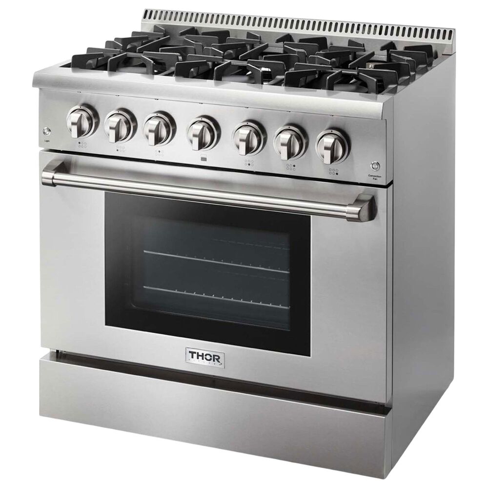 Thor Kitchen 5.2 Cu. Ft. Freestanding Liquid Propane Range in Stainless Steel, , large