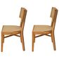 Hearth and Haven Netro Outdoor Dining Chair in Light Brown and Teak (Set of 2), , large