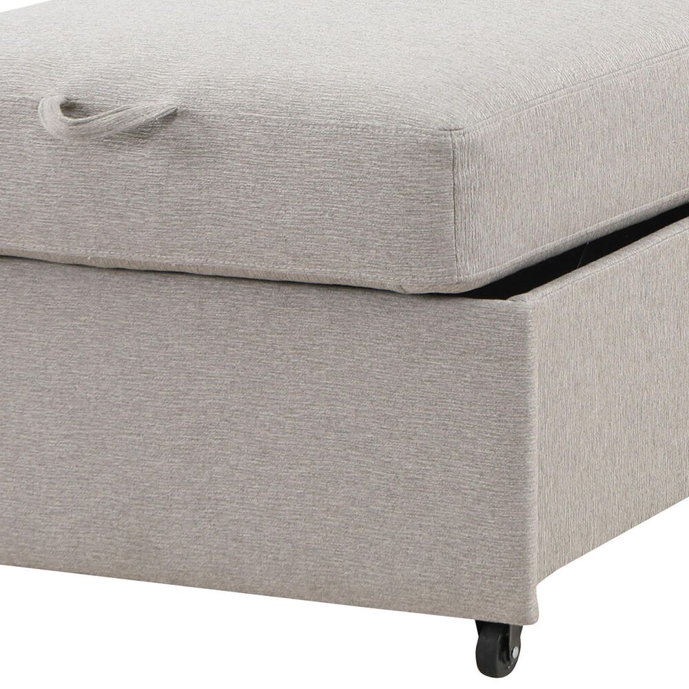 Lifestyle Solutions Conley Convertible Chair in Light Grey, , large