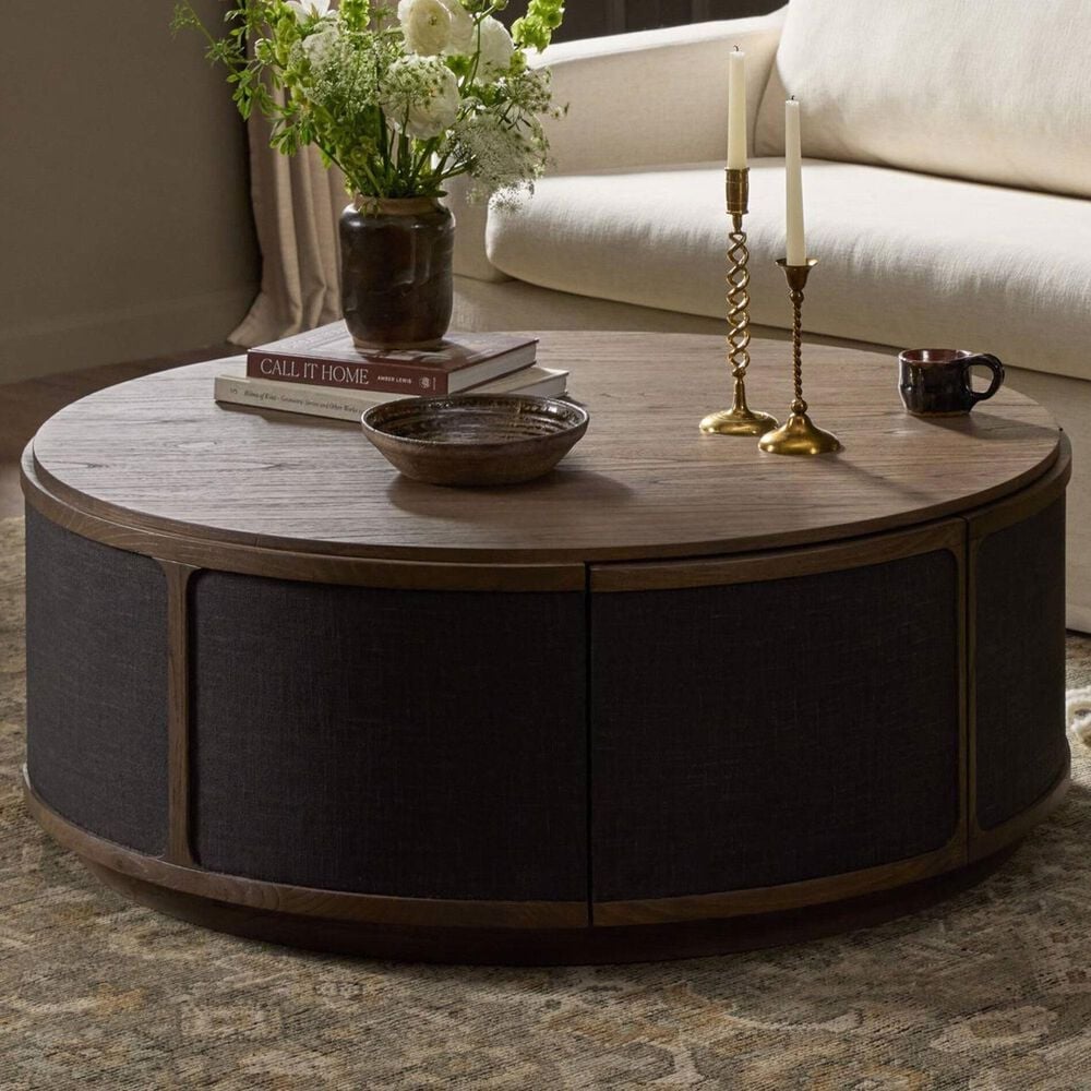 Four Hands Bertie Coffee Table in Saddle Brown, , large