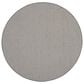 Nourison Courtyard Ivory and Charcoal 6" Round Indoor/Outdoor Area Rug, , large