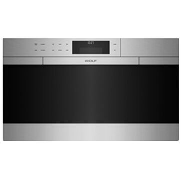 Wolf 30" M Series Convection Steam Oven with Retractable Handle in Stainless Steel, , large