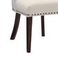 Linon Home Decor Adler Side Chair with Neutral Fabric Cushion in Espresso, , large
