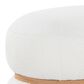 Lumisource Cinch Pouf Ottoman in Cream, , large