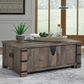 Ashley Hollum Lift-Top Coffee Table in Rustic Brown, , large