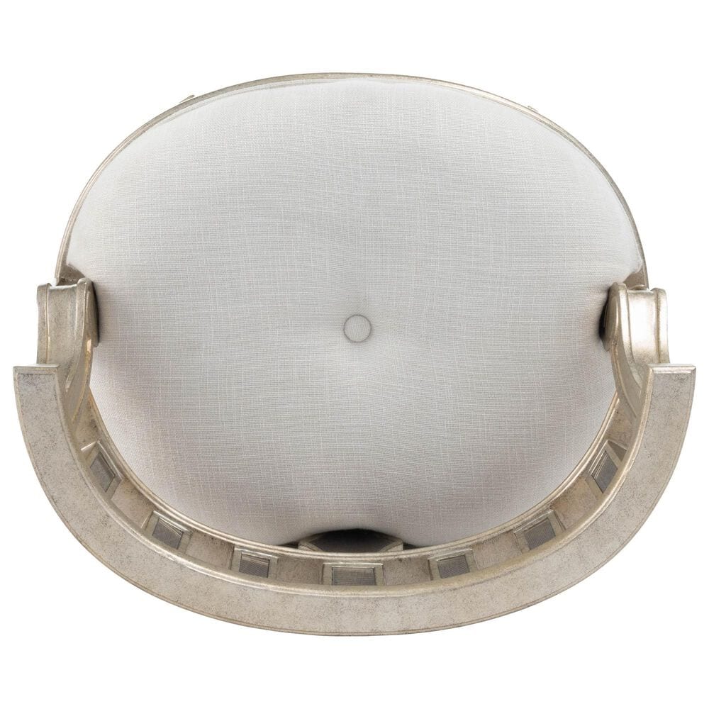 Butler Rebecca Vanity Stool in Silver, , large