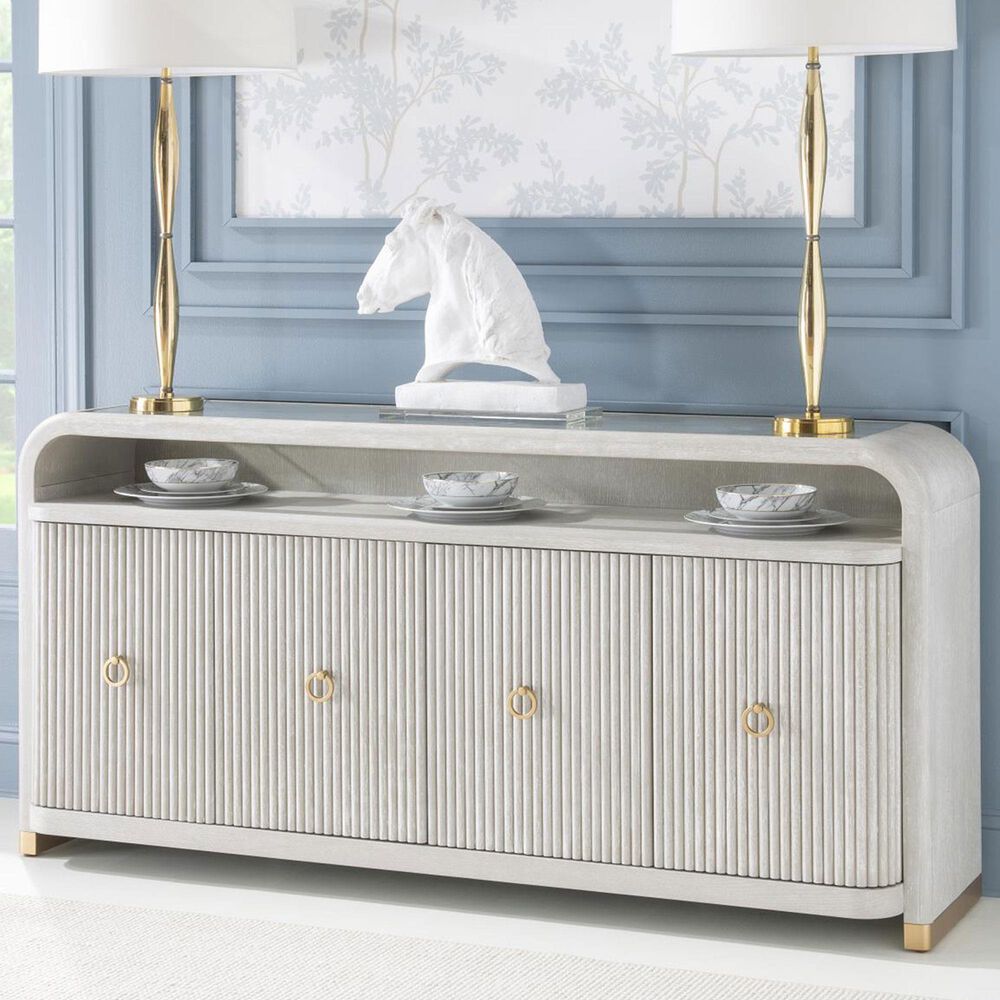 Legacy Classic Furn Direct Shp Miramar Credenza in Oyster and Brass, , large