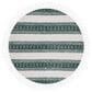 Safavieh Natura NAT859Y 6" Round Ivory and Green Area Rug, , large