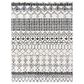 Safavieh Tulum 10" x 14" Ivory and Black Area Rug, , large