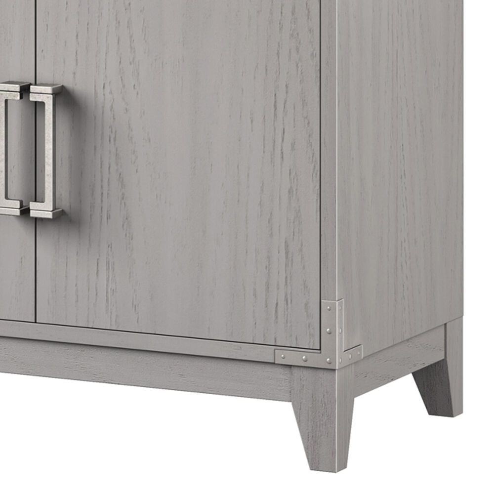 Lexora Home Laurel 84&quot; Double Bathroom Vanity in White Oak with White Quartz Top and Rectangular Sinks, , large