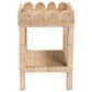 Baxton Studio Sumana Scallop Side Table in Natural, , large