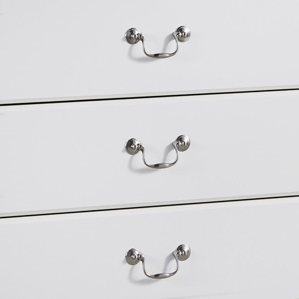 Ashley Anarasia 6-Drawer Dresser and Mirror in White, , large
