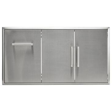 Coyote Outdoor 45" Double Access Doors with Roll Out Trash in Stainless Steel, , large