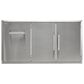 Coyote Outdoor 45" Double Access Doors with Roll Out Trash in Stainless Steel, , large