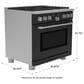 Cafe 6.2 Cu. Ft. Freestanding Natural Gas Range in Matte Black and Brushed Stainless, , large