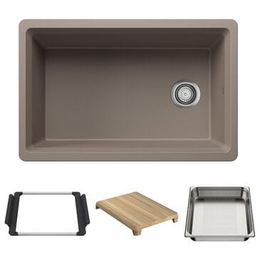 Blanco Inteos 30" Undermount Single Bowl Kitchen Sink in Truffle, , large