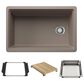 Blanco Inteos 30" Undermount Single Bowl Kitchen Sink in Truffle, , large