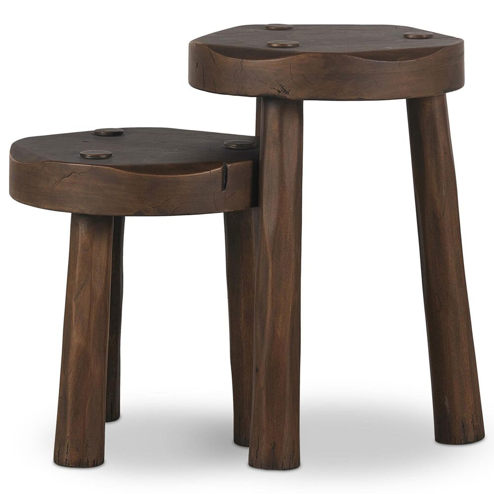Four Hands Maha Accent Table in Aged Belgium Bleach, , large