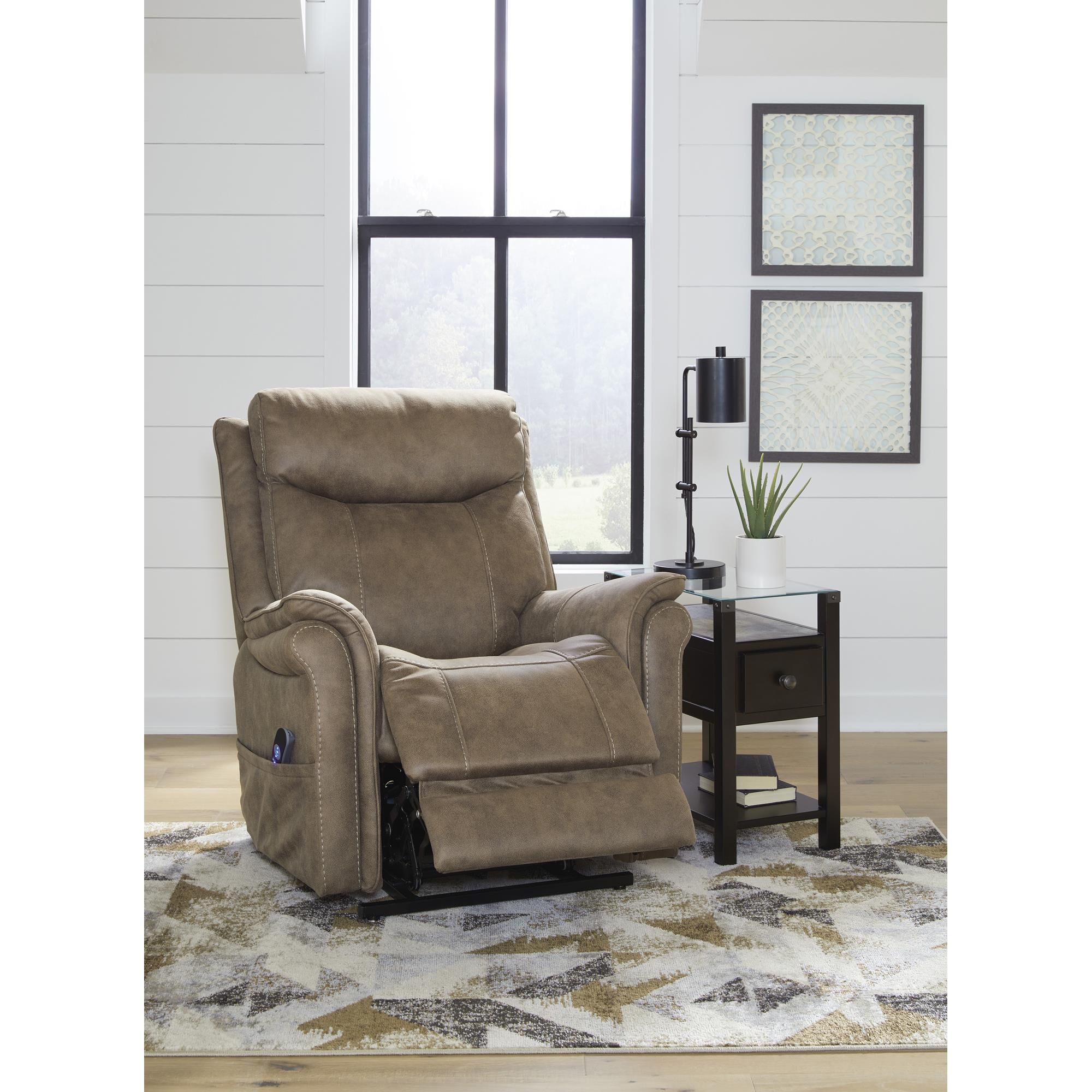 Signature Design by Ashley Lorreze Power Lift Recliner with Heat