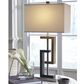 Ashley Syler Poly Table Lamp in Brown and Silver (Set of 2), , large