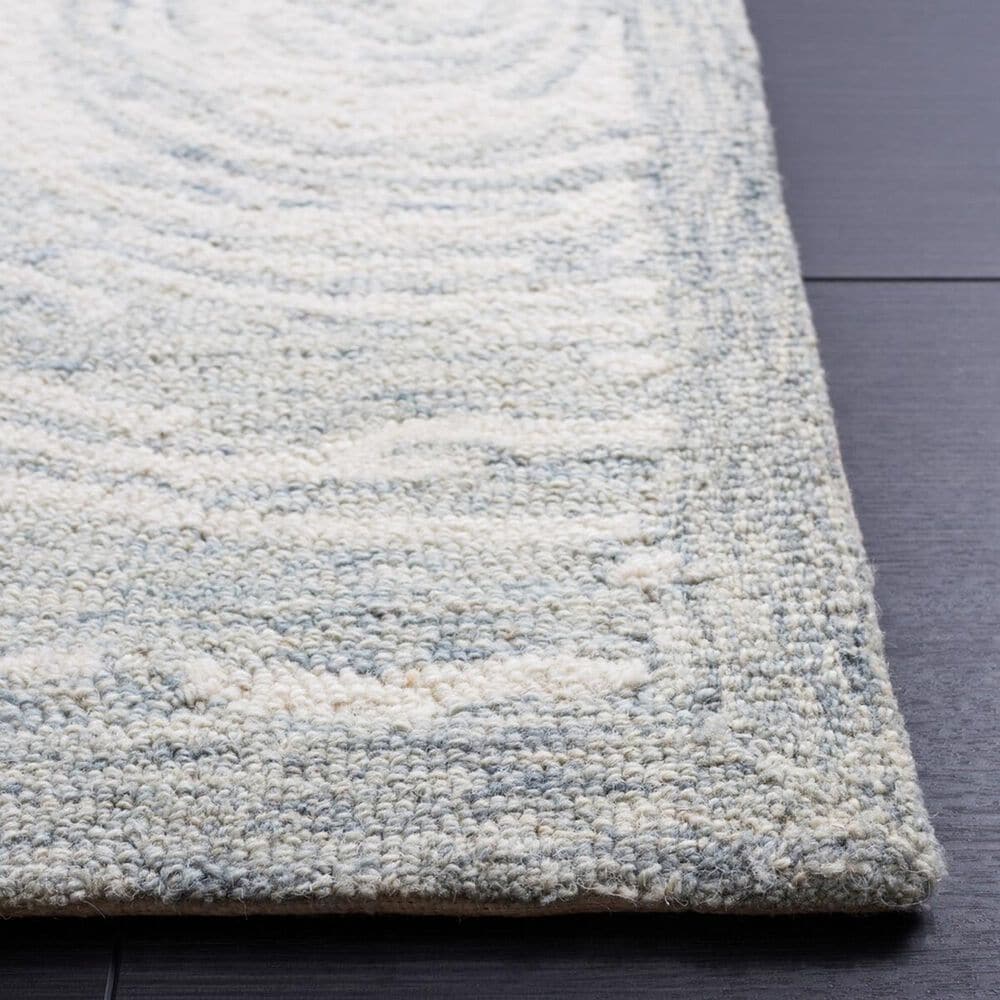 Safavieh Micro-Loop MLP382F 4&#39; x 6&#39; Gray and Ivory Area Rug, , large