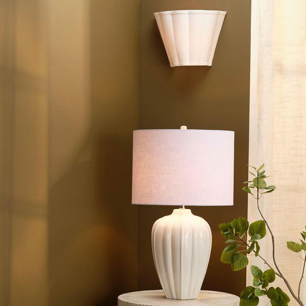 Jamie Young Direct Ship Soren 1-Light Wall Sconce in White, , large