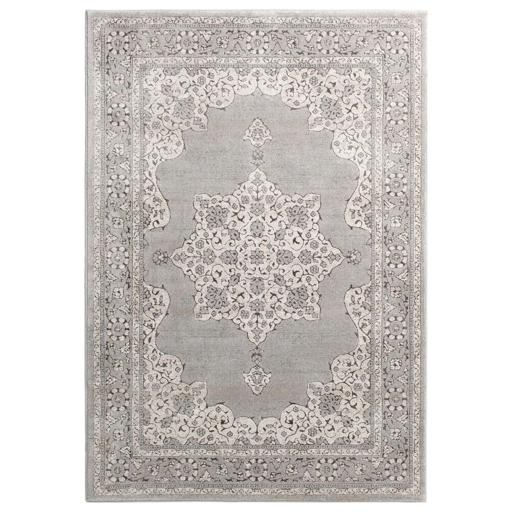 Central Oriental Clearwater Glint 5" x 8" Beige and Cream Area Rug, , large