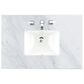 James Martin Vanities Emmeline 36" Single Bathroom Vanity in Pebble Oak with 3 cm Carrara White Marble Top and Rectangular Sink, , large
