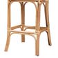 Baxton Studio Adrena Bar Stool in Natural Brown, , large