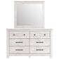 Ashley Makidern 4 Piece Full Storage Bedroom Set with Two Drawers in Whitewash, , large