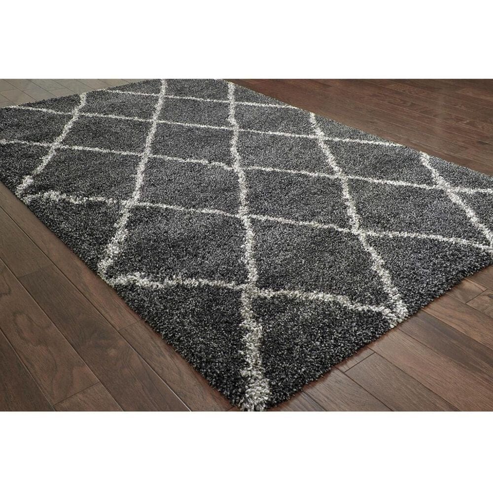 Oriental Weavers Henderson 90K 9&#39;10&quot; x 12&#39;10&quot; Charcoal and Grey Area Rug, , large