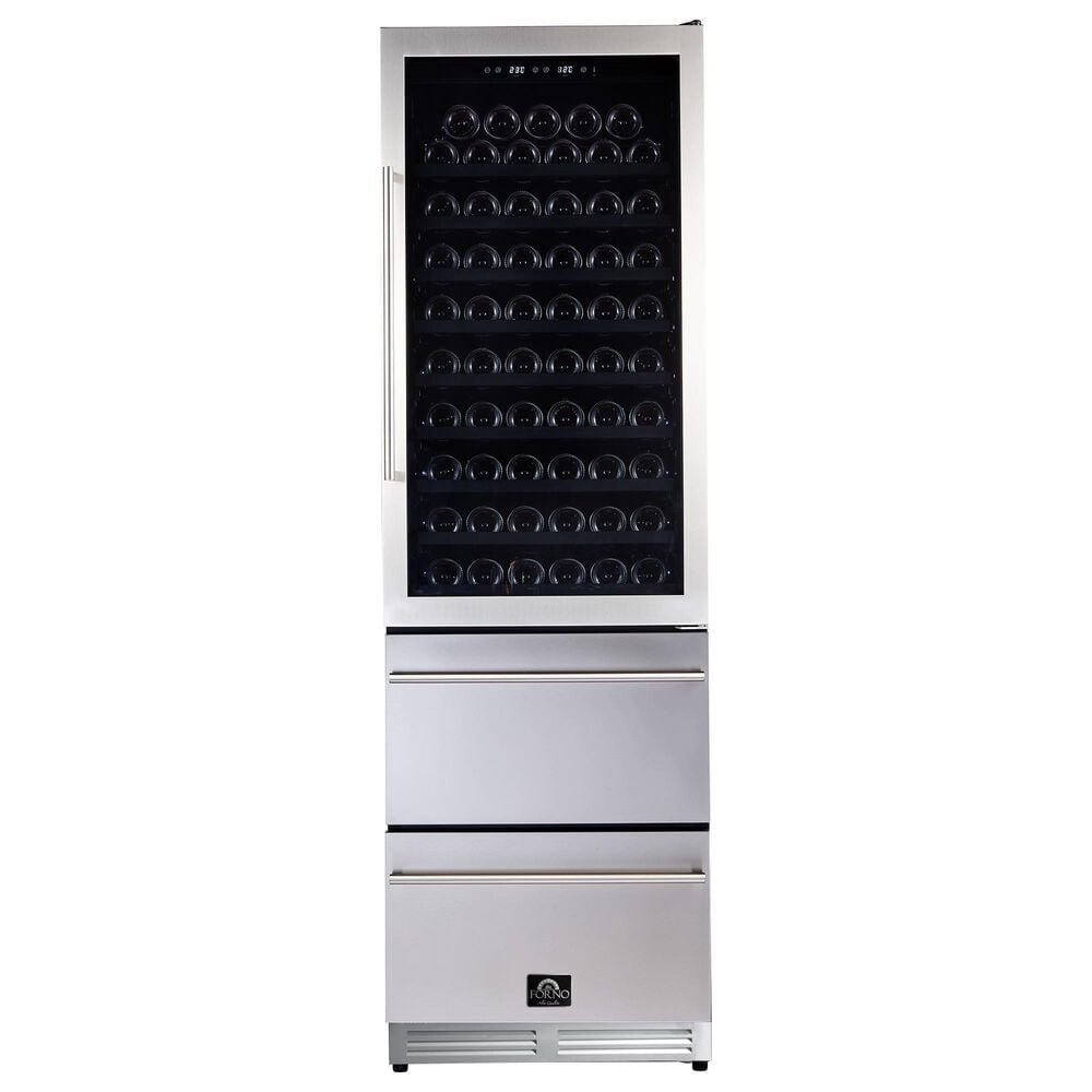 Forno Azienda 15.8 Cu. Ft. Dual Zone Wine Cooler and Refrigerator Storage in Stainless Steel, , large