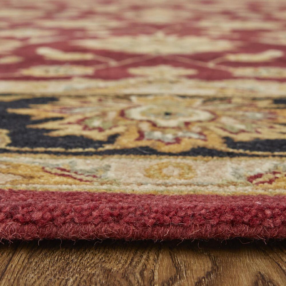 Feizy Wagner 8942F 5&#39; x 8&#39; Red and Black Area Rug, , large