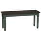 Linon Home Decor Willow Dining Bench in Burnished Smoke and Distressed Teal, , large