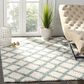 Safavieh Dallas Shag SGD258J-10 10" x 14" Ivory/Seafoam Area Rug, , large