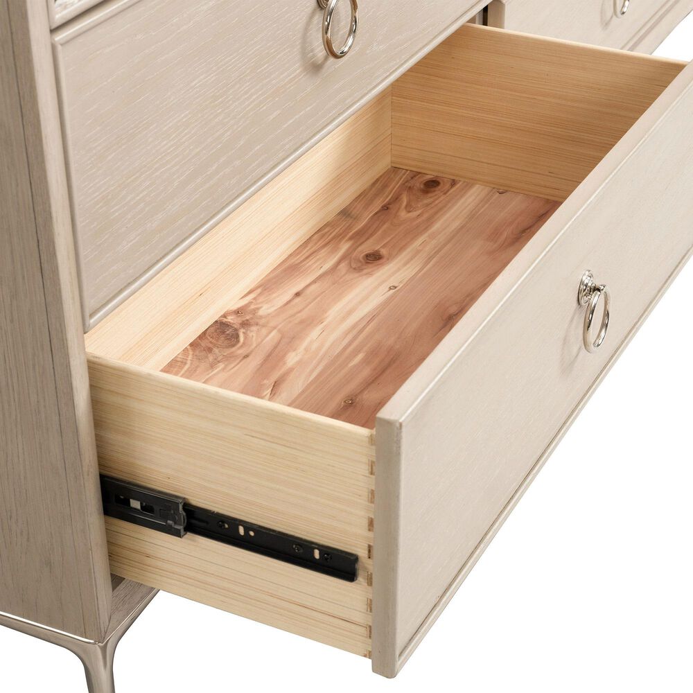 Furniture of America Bashford 6-Drawer Dresser and Mirror in Natural Oak, , large