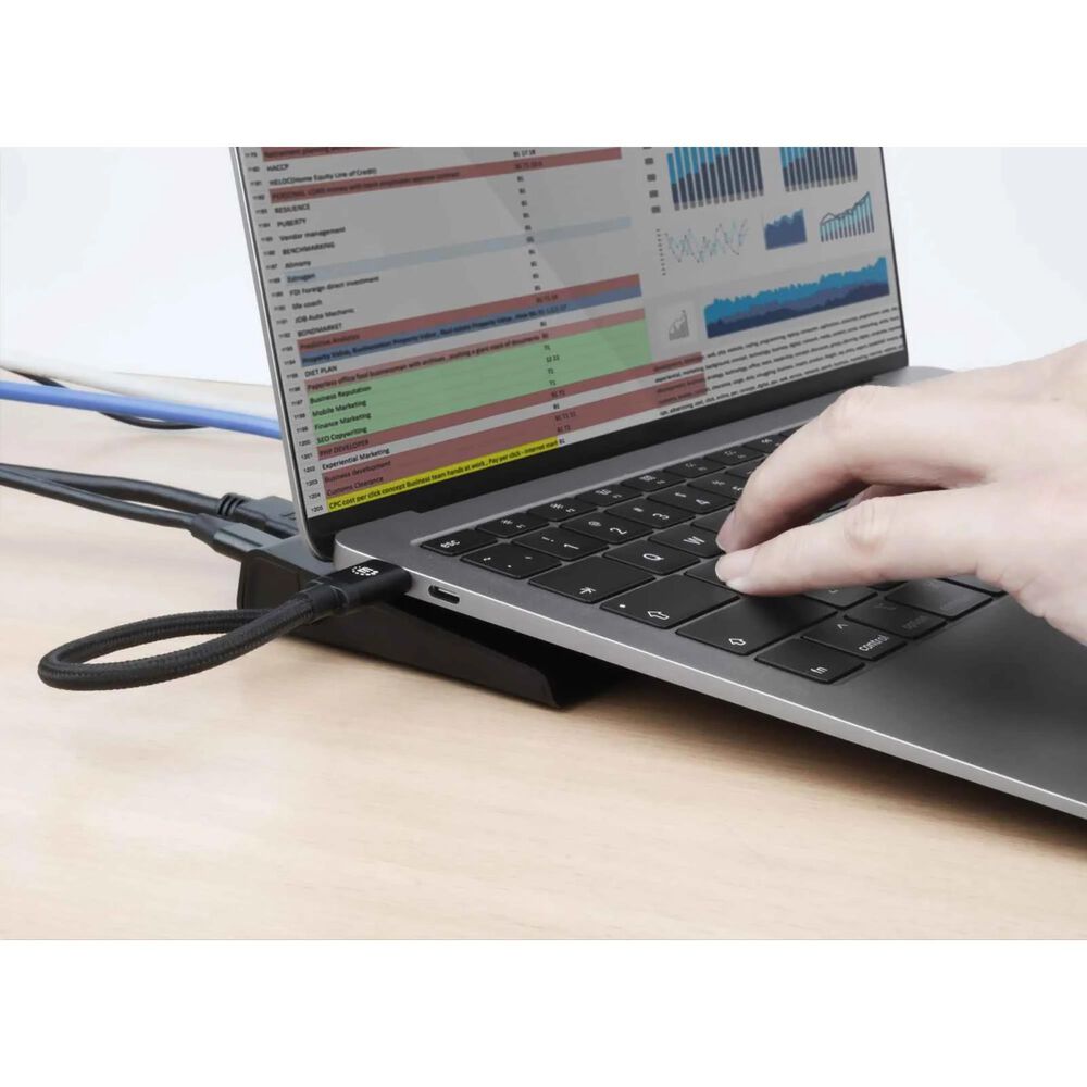 Manhattan USB-C 11-In-1 Triple Monitor Docking Station with MST, , large