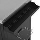 HOMLUX 72.4" Outdoor Kitchen Island with Large Fold-out Prep Table and Adjustable Shelves for Big Green Egg in Black, , large