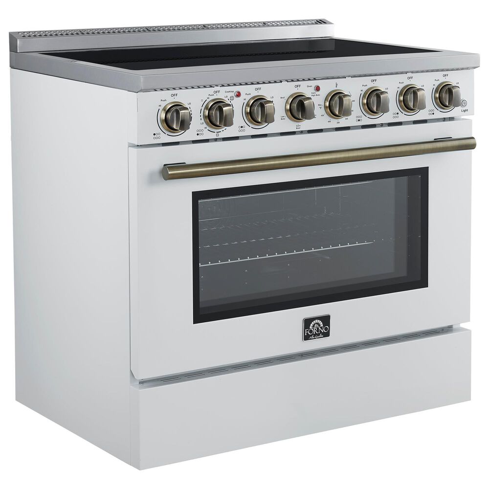 Forno Paolo 36" Freestanding Electric Range in White, , large