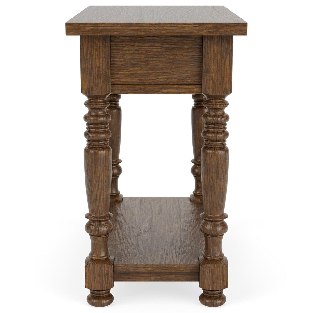 Riverside Furniture Eastlake Chairside Table in Whiskey Oak, , large