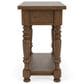 Riverside Furniture Eastlake Chairside Table in Whiskey Oak, , large