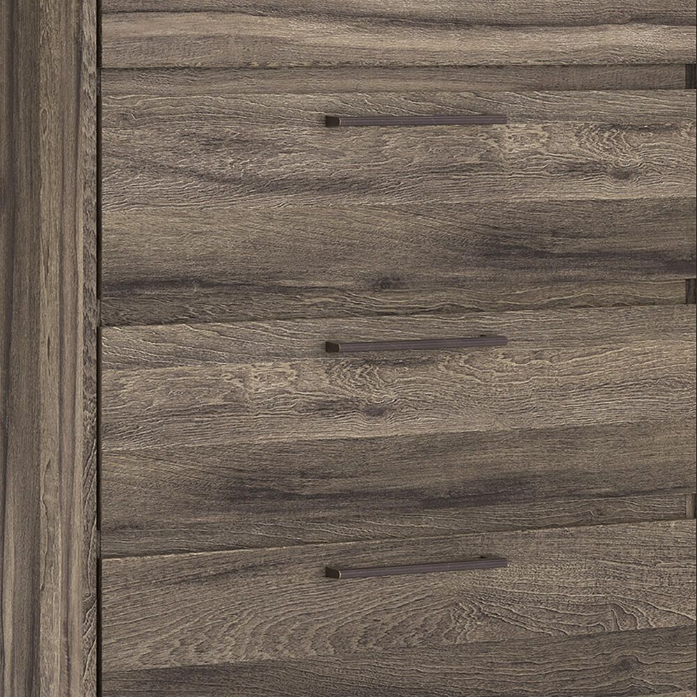 Ashley Elbrim 5-Drawer Chest in Weathered Brown, , large