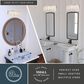 Vaxcel Elsa 3-Light Capiz Shell Bathroom Vanity in Satin Nickel, , large