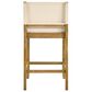 Armen Living Yaneli Swivel Counter Height Stool in Amber Glow, , large