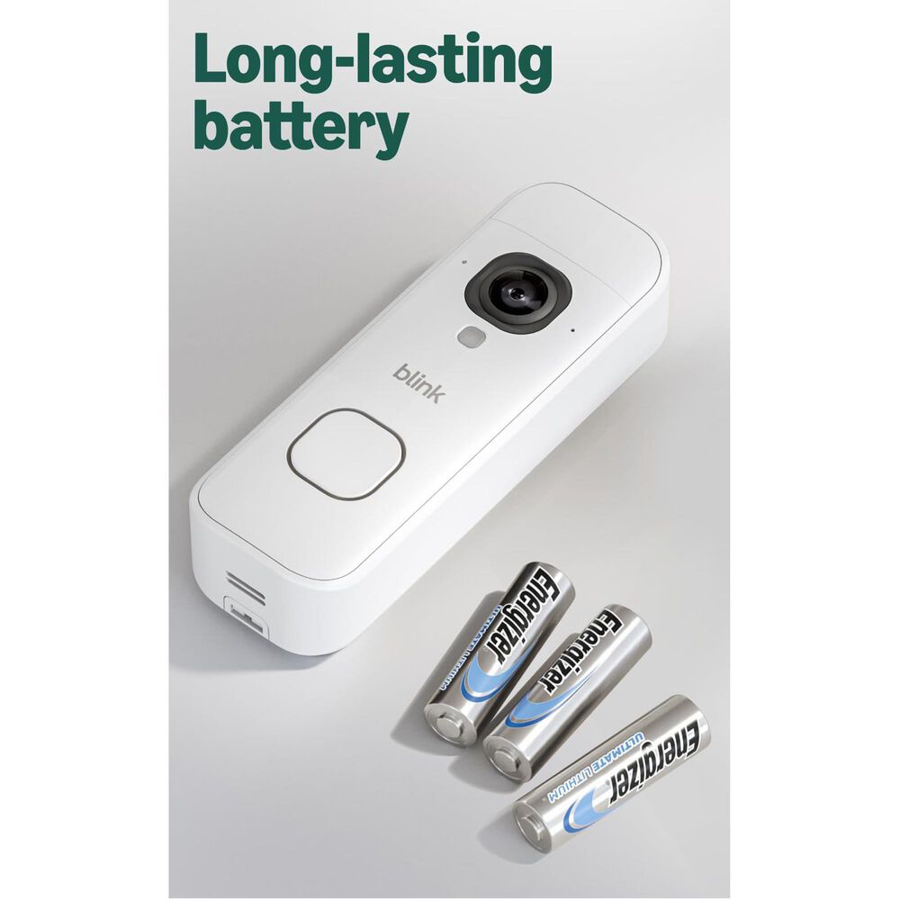 Blink Battery Doorbell 2K+ Wireless in White, , large