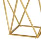 Mayberry Hill Riko End Table in Gold and White, , large